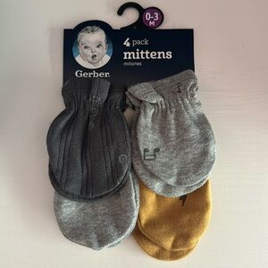 Gerber 4 pack mittens